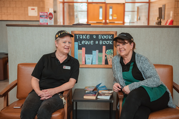 Starbucks employees ready to serve